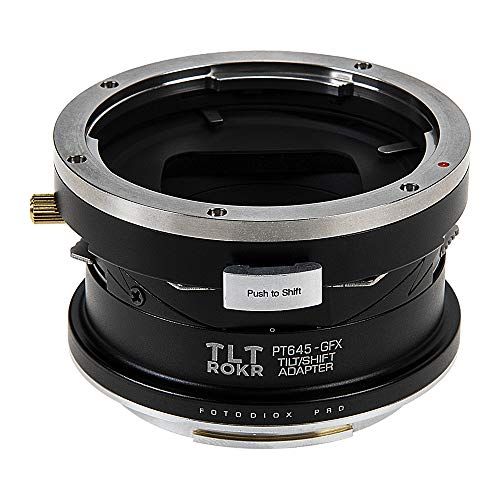  Fotodiox Pro TLT ROKR - Tilt/Shift Lens Mount Adapter Compatible with Pentax 645 (P645) Mount SLR Lenses to Fujifilm Fuji G-Mount GFX Mirrorless Camera Body