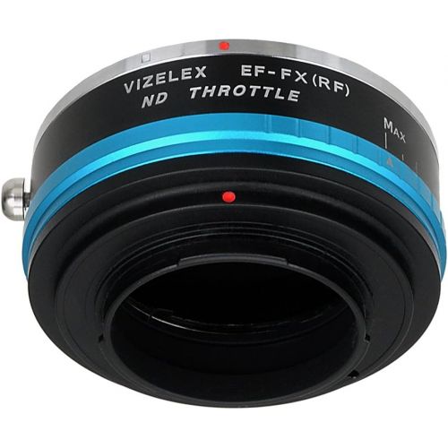  Fotodiox Vizelex ND Throttle Lens Adapter Compatible with Canon EF Full Frame Lenses on Fujifilm X-Mount Cameras