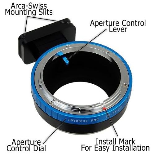  Fotodiox Pro Lens Mount Adapter, Canon FD (FD & FL) Lens to Fujifilm X (X-Mount) Camera Body, for Fuijifilm X-Pro1, X-E1 with Arca-Swiss Tripod Mounting Slits