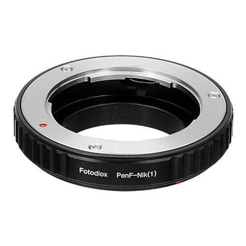  Fotodiox Lens Mount Adapter, Olympus Pen-F Lens to Nikon 1-Series Camera, fits Nikon V1, J1 Mirrorless Cameras