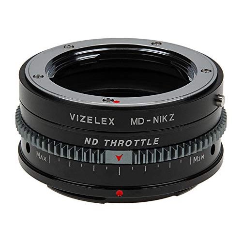  Fotodiox Vizelex CINE ND Throttle Lens Adapter Compatible with Minolta MD Lenses on Nikon Z-Mount Cameras
