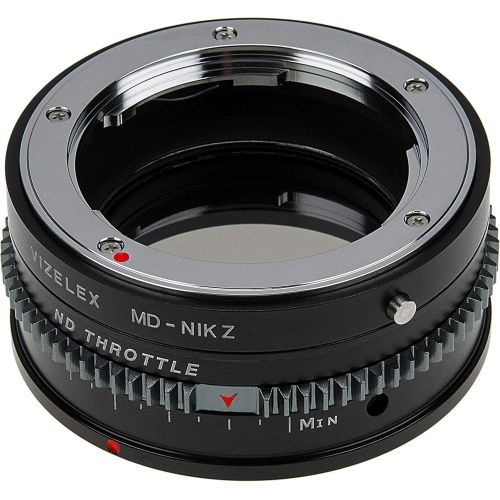  Fotodiox Vizelex CINE ND Throttle Lens Adapter Compatible with Minolta MD Lenses on Nikon Z-Mount Cameras