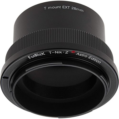  Fotodiox Lens Adapter Astro Edition - Compatible with T-Mount (T/T-2) Screw Mount Telescopes to Nikon Z-Mount Cameras for Astronomy