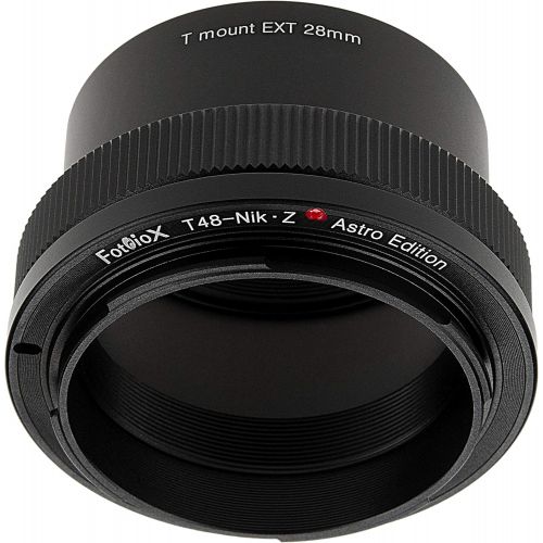  Fotodiox Lens Adapter Astro Edition - Compatible with 48mm (x0.75) T-Mount Wide Field Telescopes to Nikon Z-Mount Mirrorless Cameras for Deep Space Astro-Photography