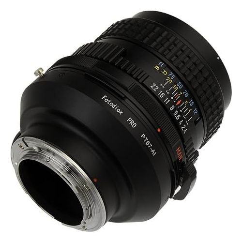  Fotodiox Pro Lens Mount Adapter, Pentax 6x7, 67 Lens to Nikon Camera Mount Adapter, for Nikon D1, D1H, D1X, D2H, D2X, D2Hs, D2Xs, D3, D3X, D3s, D4, D100, D200, D300, D300S, D700, D