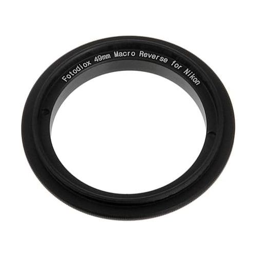  Fotodiox RB2A 49mm Filter Thread Lens, Macro Reverse Ring Camera Mount Adapter, for Nikon D1, D1H, D1X, D2H, D2X, D2Hs, D2Xs, D3, D3X, D3s, D4, D100, D200, D300, D300S, D700, D800,