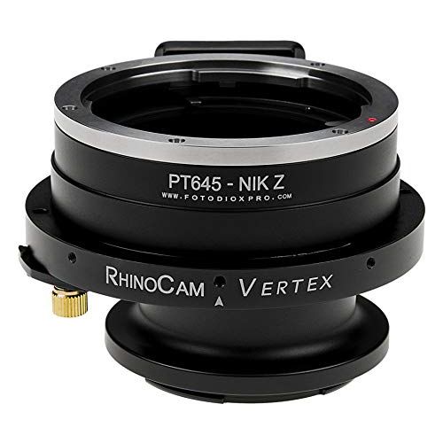  Fotodiox RhinoCam Vertex Rotating Stitching Adapter, Compatible with Pentax 645 (P645) Mount SLR Lens to Nikon Z-Mount Mirrorless Cameras