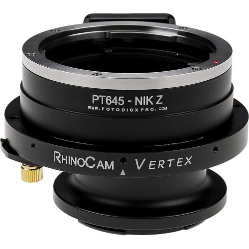  Fotodiox RhinoCam Vertex Rotating Stitching Adapter, Compatible with Pentax 645 (P645) Mount SLR Lens to Nikon Z-Mount Mirrorless Cameras