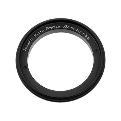  Fotodiox RB2A 52mm Filter Thread Lens, Macro Reverse Ring Camera Mount Adapter, for Nikon D1, D1H, D1X, D2H, D2X, D2Hs, D2Xs, D3, D3X, D3s, D4, D100, D200, D300, D300S, D700, D800,