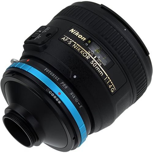  Fotodiox Pro Lens Mount Adapter Compatible with Nikon F-Mount G-Type Lenses to C-Mount Cameras