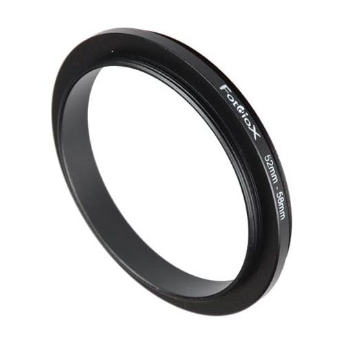  Fotodiox 52mm - 58mm, 52-58mm Macro Close-up Reverse Ring, Anodized Black Metal Ring, for Nikon, Canon, Sony, Olympus, Pentax, Panasonic, Samsung Camera
