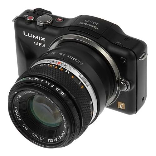  Fotodiox Pro Lens Mount Adapter, 35mm Olympus Zuiko Lens to Olympus and Panasonic Micro Four Third (MFT) Cameras, OM-M4/3 Pro