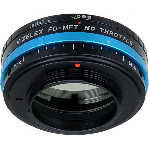  Fotodiox Vizelex ND Throttle Lens Adapter Compatible with Canon FD Lenses on Micro Four Thirds Cameras