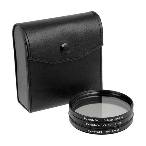  Fotodiox Filter Kit, UV, Circular Polarizer, Soft Diffuser, 67mm for Canon, Nikon, Sony, Olympus, Pentax, Panasonic Camera Lenses.