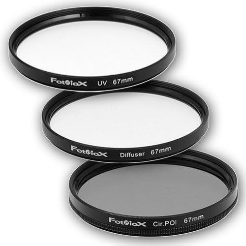  Fotodiox Filter Kit, UV, Circular Polarizer, Soft Diffuser, 67mm for Canon, Nikon, Sony, Olympus, Pentax, Panasonic Camera Lenses.