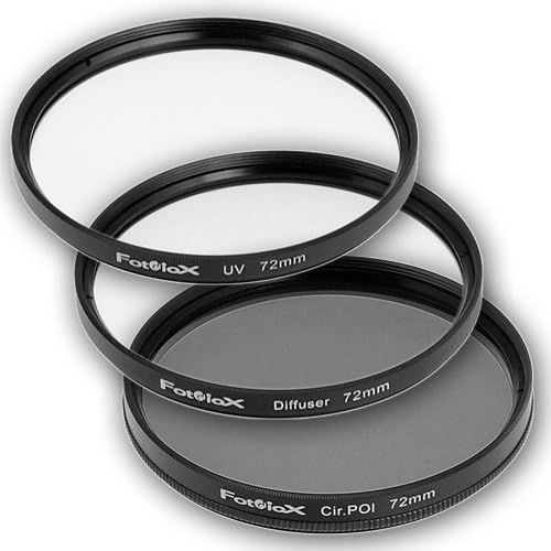  Fotodiox Filter Kit, UV, Circular Polarizer, Soft Diffuser, 72mm for Canon, Nikon, Sony, Olympus, Pentax, Panasonic Camera Lenses.