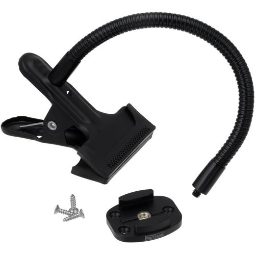  Fotodiox Gooseneck Clamp with GoTough QR Metal Tripod Mount for GoPro HD Hero2, Hero3/3+ and Hero4 Cameras with Quick-Release Buckle Clips