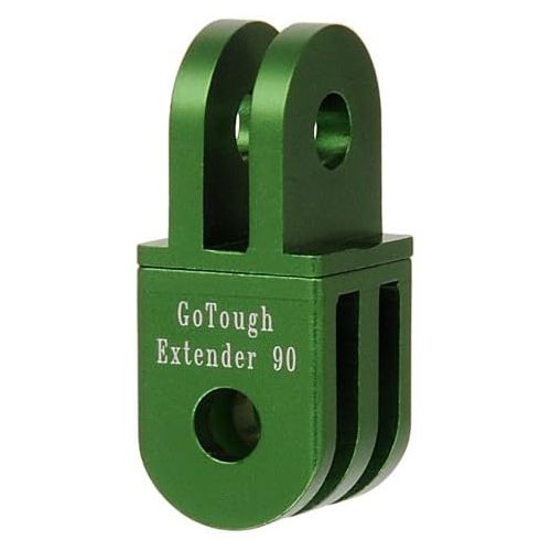  GoTough Green 90 Degree Extender Arm ? Metal Extension Arm with 90 Degree Turn Compatible with GoPro HERO3, HERO3+, HERO4, HERO5, HERO6, HERO7 2-Prong Mounting System - by Fotodiox