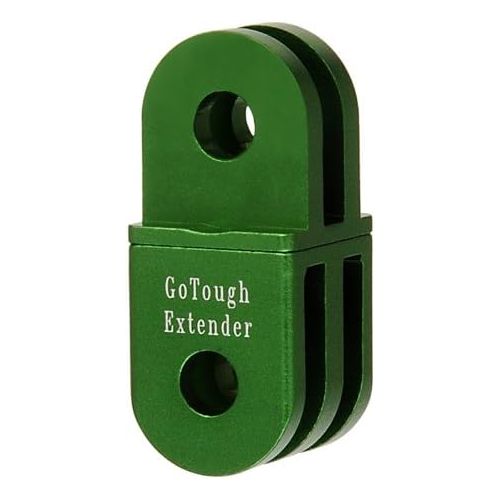  GoTough Green Extender Arm ? Metal Straight Extension Arm Compatible with GoPro HERO3, HERO3+, HERO4, HERO5, HERO6, HERO7 2-Prong Mounting System - by Fotodiox Pro