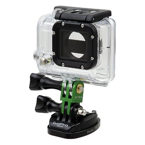  GoTough Green Extender Arm ? Metal Straight Extension Arm Compatible with GoPro HERO3, HERO3+, HERO4, HERO5, HERO6, HERO7 2-Prong Mounting System - by Fotodiox Pro