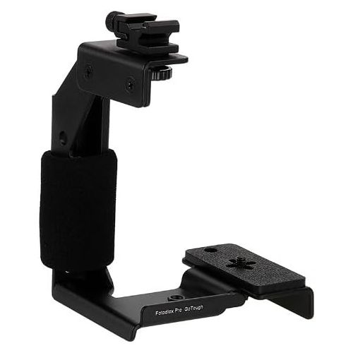  Fotodiox GoTough Grip Metal Camera Light Bracket with Action Grip for Gopro Hero2, Hero3/3+ and Hero4 Cameras and All Gopro Adapter Mounts