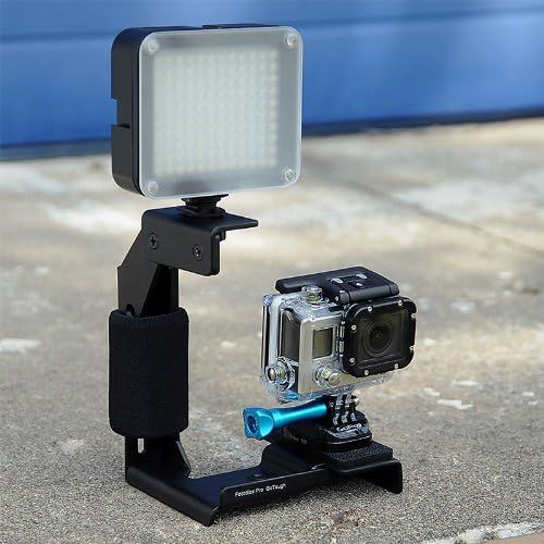  Fotodiox GoTough Grip Metal Camera Light Bracket with Action Grip for Gopro Hero2, Hero3/3+ and Hero4 Cameras and All Gopro Adapter Mounts