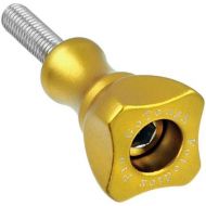 Fotodiox GoTough 25mm Gold Metal Thumbscrew Compatible with GoPro HERO3, HERO3+, HERO4, HERO5, HERO6, HERO7 2-Prong Mounting System