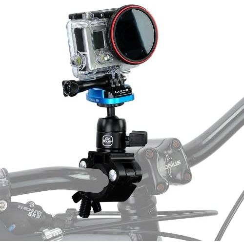  Fotodiox Pro GoTough Handlebar QR Mount for Bars up to 1.4” Diameter Compatible with GoPro Hero 1/2/3/3+/4/5/6/7 Cameras