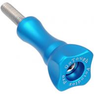 GoTough 35mm Blue Metal Thumbscrew Compatible with GoPro HERO3, HERO3+, HERO4, HERO5, HERO6, HERO7 2-Prong Mounting System - by Fotodiox Pro