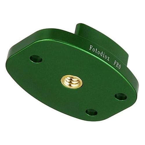  Fotodiox GoTough Green QR Mount with Pilot Holes ? All Metal, Versatile Quick Release Plate with 1/4”-20 Tripod Screw and Pilot Holders Compatible with GoPro HERO3, HERO3+, HERO4, HERO5, HE