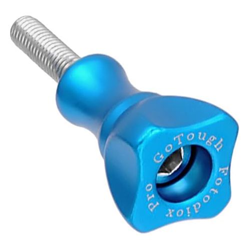  Fotodiox GoTough 25mm Blue Metal Thumbscrew Compatible with GoPro HERO3, HERO3+, HERO4, HERO5, HERO6, HERO7 2-Prong Mounting System