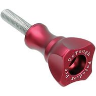 GoTough 25mm Red Metal Thumbscrew Compatible with GoPro HERO3, HERO3+, HERO4, HERO5, HERO6, HERO7 2-Prong Mounting System- by Fotodiox Pro