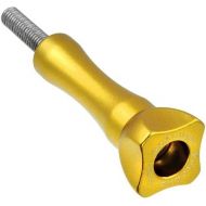 GoTough 45mm Gold Metal Thumbscrew Compatible with GoPro HERO3, HERO3+, HERO4, HERO5, HERO6, HERO7 2-Prong Mounting System - by Fotodiox Pro