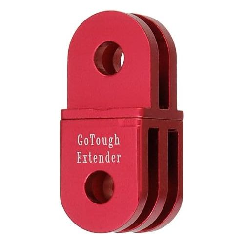  GoTough Red Extender Arm ? Metal Straight Extension Arm Compatible with GoPro HERO3, HERO3+, HERO4, HERO5, HERO6, HERO7 2-Prong Mounting System - by Fotodiox Pro