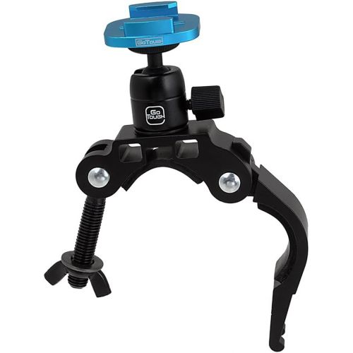  Fotodiox Pro GoTough Racing Mount for Roll Cage and Bars, Motorcycle Front Forks and Handlebars, up to 2.1 Diameter - Compatible with GoPro Hero 1/2/3/3+/4/5/6/7 Cameras with QR Bu