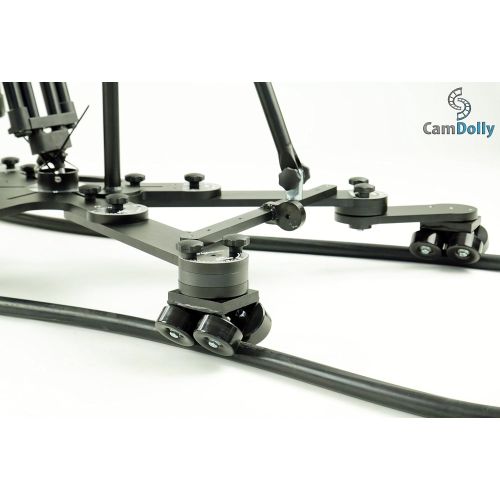  [아마존베스트]Fotodiox CamDolly Cinema System + 1 Rail - The Worlds Most Flexible Camera Dolly and Slider System w/SnakeTrack Flexible CamDolly Rail x1-50ft (15m) of Solid Flexible Rubber Track