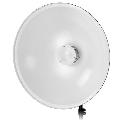  Fotodiox Pro Beauty Dish 28 with Speedring for Balcar, White Lightning, X800, X1600, X3200 Strobe Light