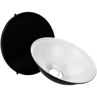 Fotodiox Pro Beauty Dish 22 with Honeycomb Grid and Speedring for Balcar, White Lightning, X800 Strobe & More