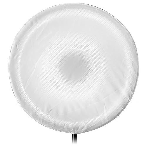  Fotodiox Pro Beauty Dish 22 with Honeycomb Grid and Speedring for Balcar, White Lightning, X800 Strobe & More