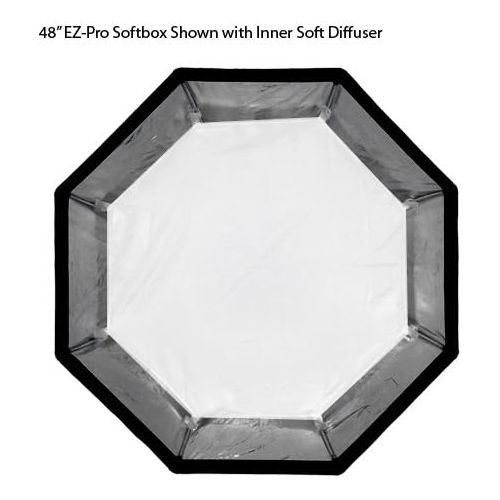  Fotodiox EZ-Pro Octagon Softbox 60 with Speedring for Broncolor (Impact) & Visatec Strobe Light