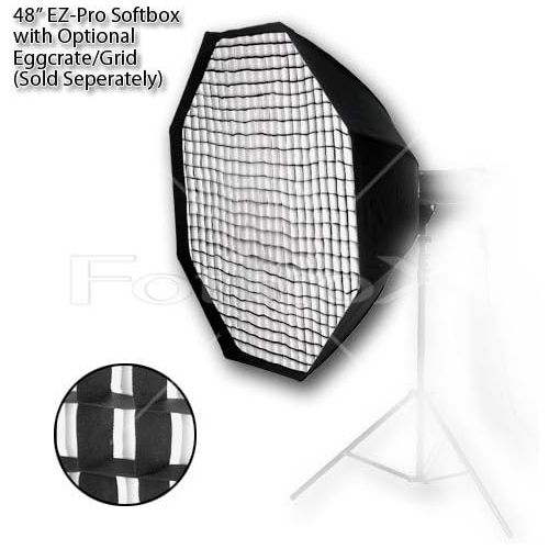  Fotodiox EZ-Pro Octagon Softbox 60 with Speedring for Broncolor (Impact) & Visatec Strobe Light