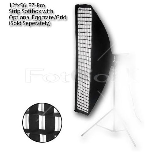  Fotodiox EZ-Pro Strip Softbox 12x56 with Speedring for Nikon, Canon, Yongnuo Speedlites and More