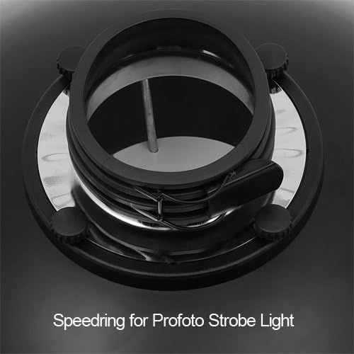  Fotodiox Pro Beauty Dish 18 Kit with Honeycomb Grid and Speedring for Profoto Compact Lights series D1 250 WS Strobe & more
