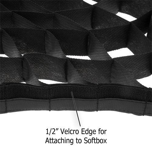  Fotodiox Pro 48 (120cm) Octagon Softbox Kit with Eggcrate Grid and Multiblitz V Speedring for Multiblitz V, Varilux, and Compatible - Standard Softbox with Silver Reflective Interi