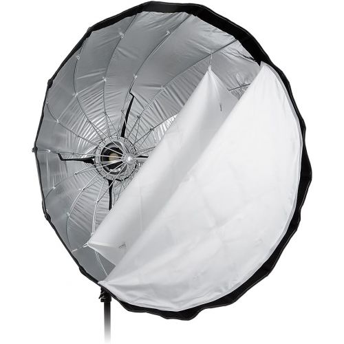  Fotodiox Deep EZ-Pro 36in (90cm) Parabolic Softbox - Quick Collapsible Softbox with Flash Speedring for Nikon, Canon, Yongnuo Speedlites and More