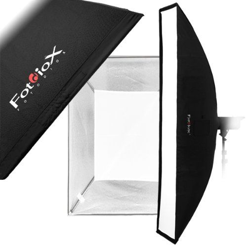  Fotodiox Pro Strip Softbox 12x80 with Eggcrate Grid and Speedring for Speedotron Black Line