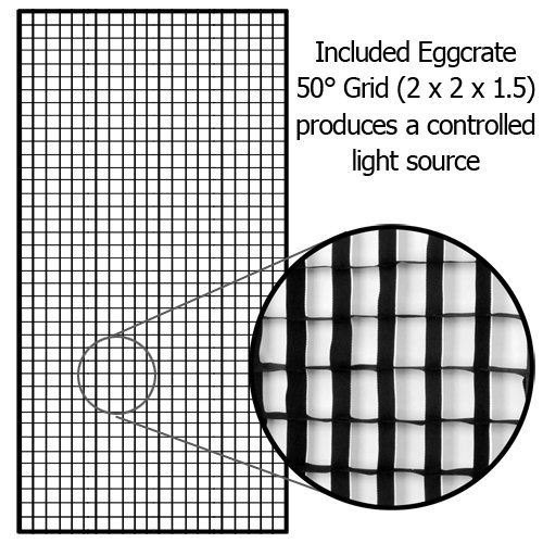  Fotodiox Pro Softbox 48x72 with Eggcrate Grid and Speedring for Canon Flash Speedlite