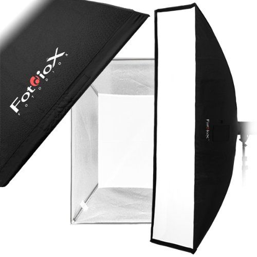  Fotodiox Pro 24x80 Softbox PLUS Grid  Eggcrate for Studio Strobe  Flash with Soft Diffuser and Dedicated Speedring, for Alien Bees, Alienbees, Strobe Flash Light B400, B800, B160