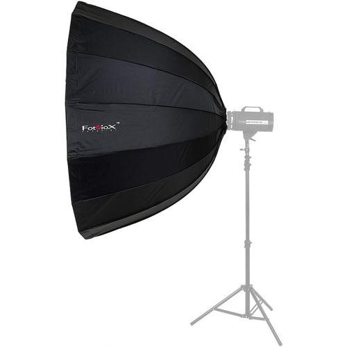  Fotodiox Deep EZ-Pro 48in (120cm) Parabolic Softbox - Quick Collapsible Softbox with Speedotron Speedring for Speedotron Black and Brown Line