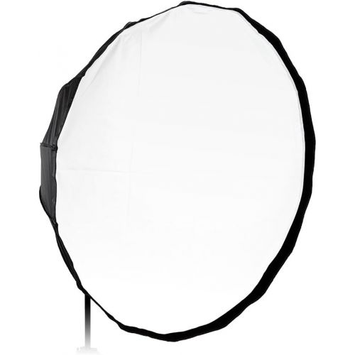  Fotodiox Deep EZ-Pro 48in (120cm) Parabolic Softbox - Quick Collapsible Softbox with Speedotron Speedring for Speedotron Black and Brown Line